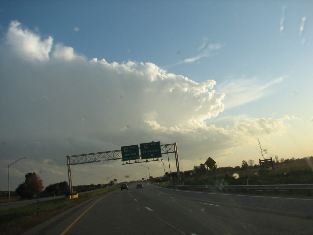 Looking south from US31 at US30
