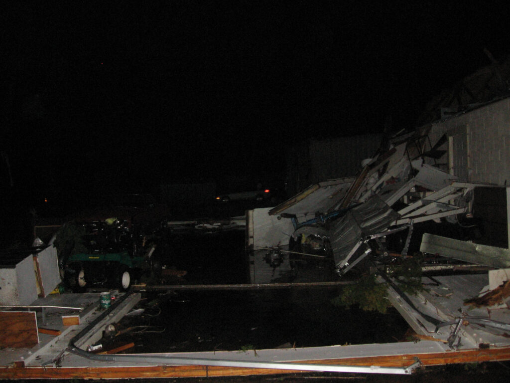 Tornado Damage in Highland, Arkansas on February 5, 2008