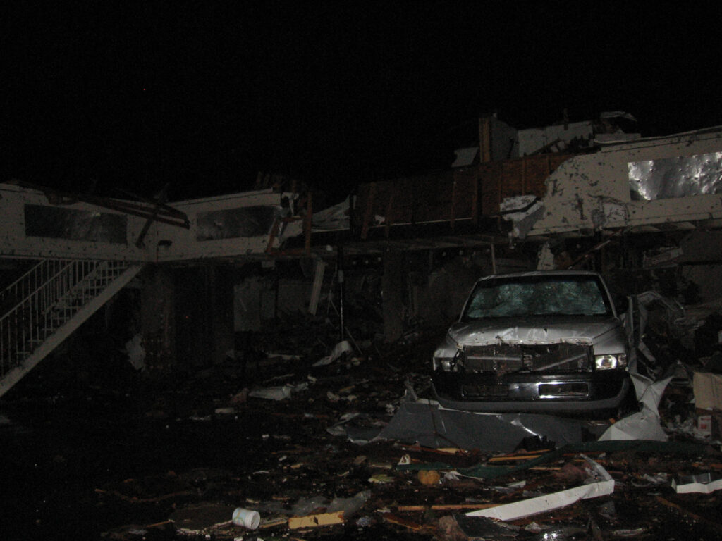 Tornado Damage in Highland, Arkansas on February 5, 2008