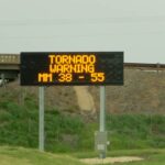 Tornado Warning on I-35 in Kansas