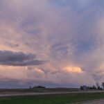Mammatus at Sunset over I-35 in Iowa
