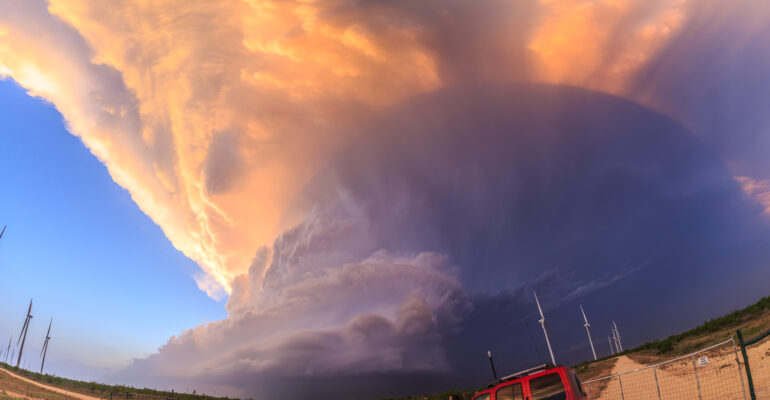 May 22nd near Garden City, Texas. This supercell showed me almost a dozen tornadoes and some great structure.