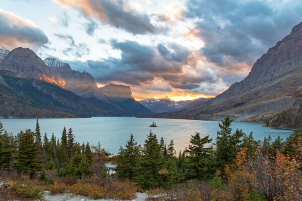 Wild Goose Island on Saint Mary Lake