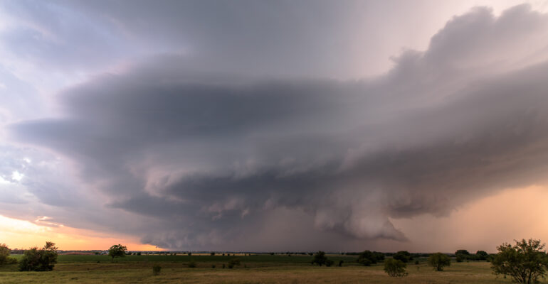 Supercell near Prosper, TX on April 21, 2017