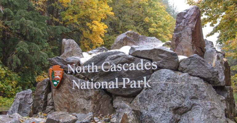 North Cascades National Park Sign