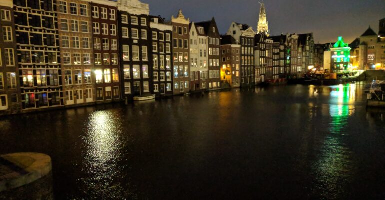 My morning arrival in Amsterdam