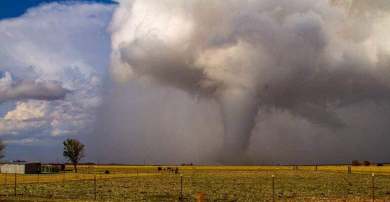 EF-4 Tornado near the town of Tipton, OK on the afternoon of November 7, 2011