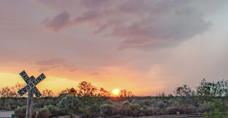 Sunset in New Mexico after a chase day in 2012