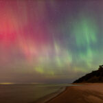 Auroras over Lake Michigan