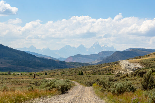 Tetons from Gres Ventre Road