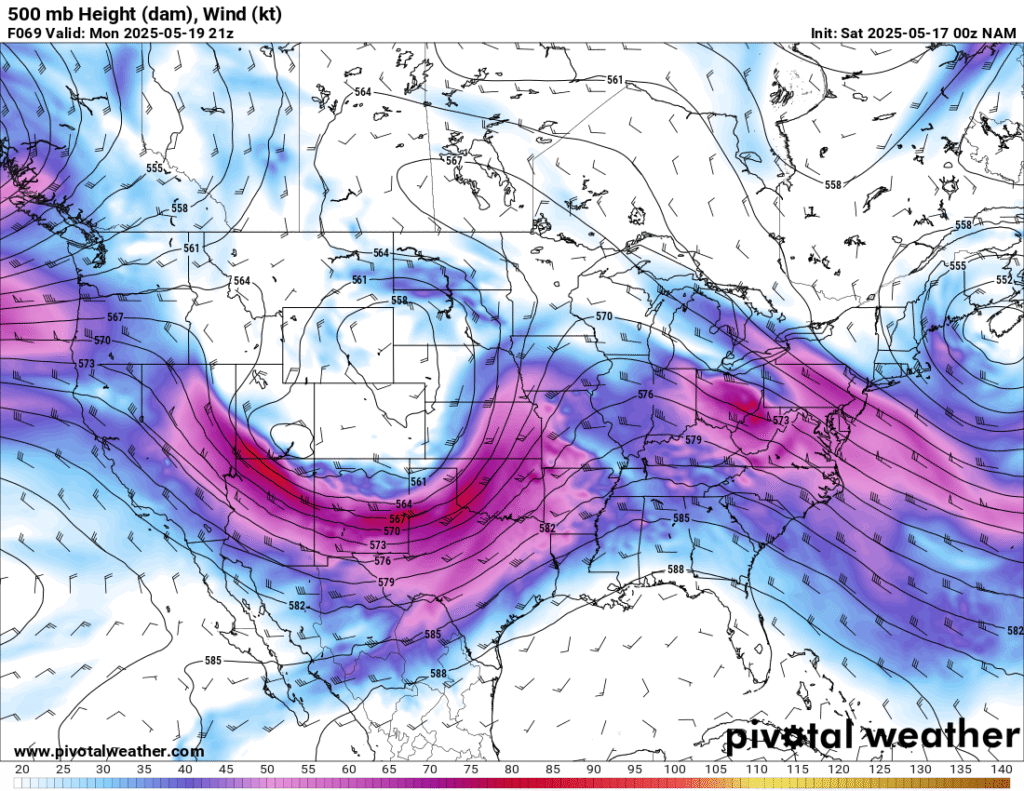 500 mb NAM Forecast