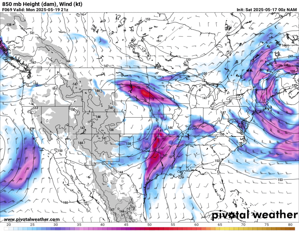 850 mb NAM Forecast