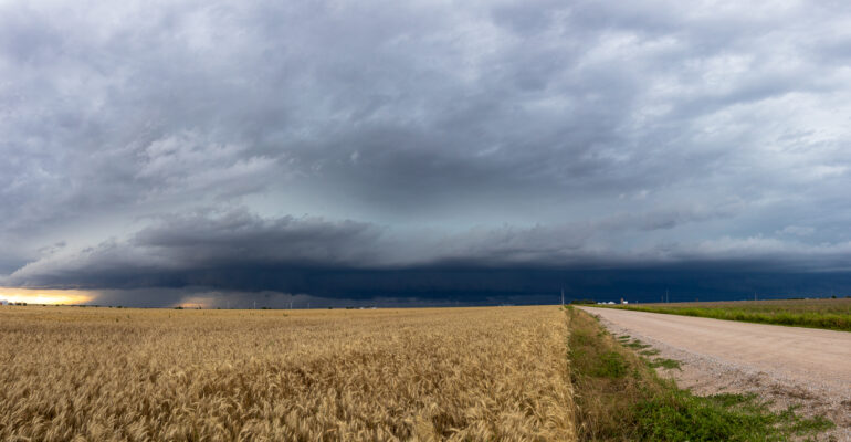 Panoramic Shot of Outflow Dominant Storm near Blackwell